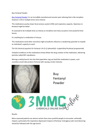 Buy Fentanyl Powder
