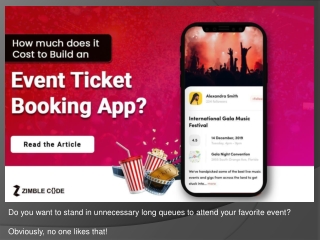 How much does it Cost to Build an Event Ticket Booking App?
