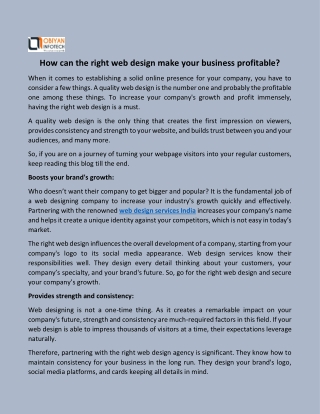 How can the right web design make your business profitable