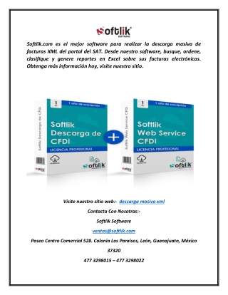 Descarga Masiva XML | Softlik.com