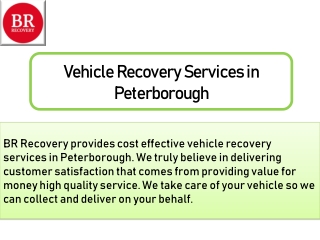 Vehicle Recovery Services in Peterborough