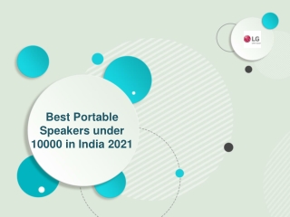 Best Portable Speakers under 10000 in India 2021