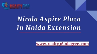 Nirala Aspire Plaza Noida Extension-Price, Floor Plan, Brochures, Location