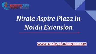 Nirala Aspire Plaza Noida Extension-Price, Floor Plan, Brochures, Location