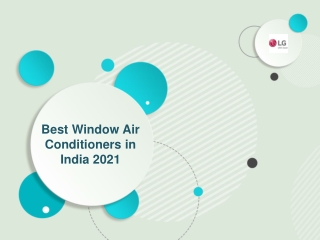 Best Window Air Conditioners in India 2021