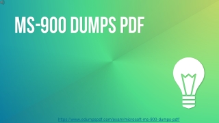 Get 100% Authentic MS-900 Dumps PDF - 2021 MS-900 Study Material With Braindumps.pdf