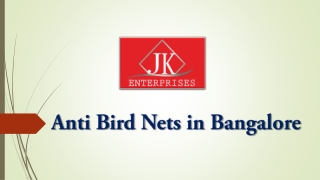 Anti Bird Nets in Bangalore