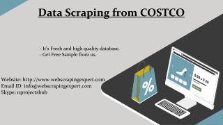 Data Scraping from COSTCO