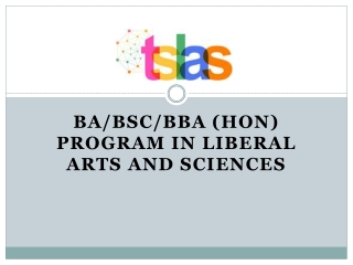 BA/B.Sc./BBA / B.Com Liberal arts Programmes in TSLAS