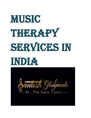 Music Therapy Services in India
