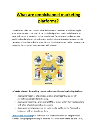 What are omnichannel marketing platforms?