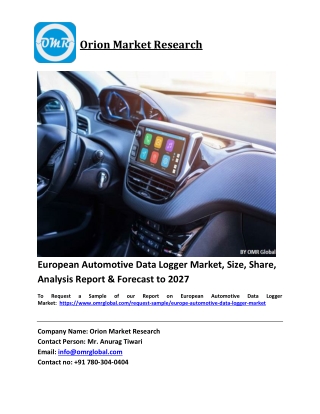 European Automotive Data Logger Market Trends, Size, Competitive Analysis and Fo