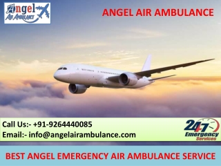 Angel Air Ambulance Service in Mumbai and Chennai with Medical Setup