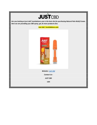 Just cbd  Justcbdstore.com