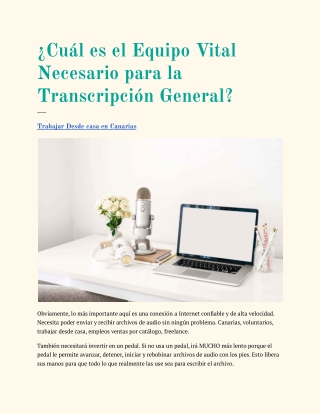 Trabajar Desde casa en Canarias
