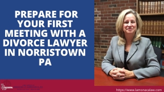 Prepare For Your First Meeting with a Divorce Lawyer in Norristown PA - LaMonaca