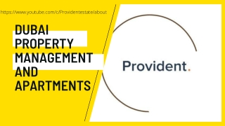 Dubai Property management and apartments