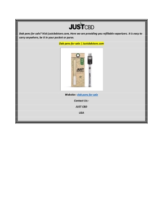 Dab pens for sale  Justcbdstore.com