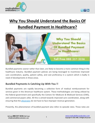 Why You Should Understand the Basics Of Bundled Payment In Healthcare?