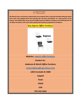 Buy Express Office Furniture