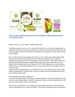 5 Tips to burn belly fat