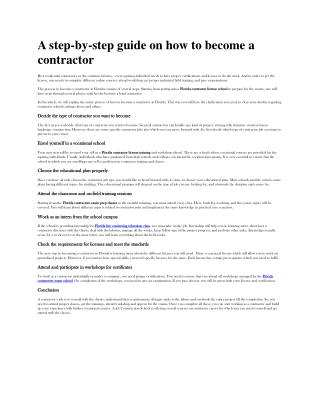 A step-by-step guide on how to become a contractor-converted