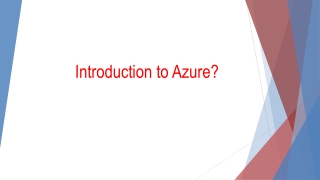 Introduction to Azure