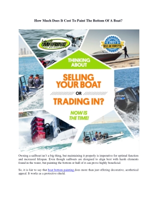 How Much Does It Cost To Paint The Bottom Of A Boat