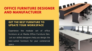 The Best Office Furniture For Your Needs | Manila Office Furniture Den Corp