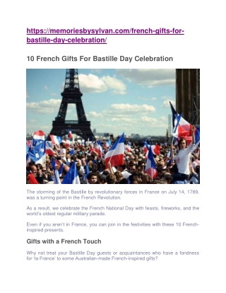 10 French Gifts For Bastille Day Celebration