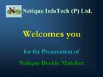 Netique InfoTech P Ltd.