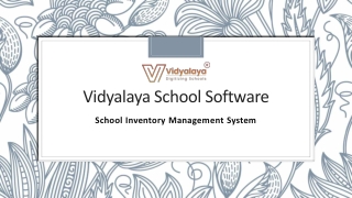 School Inventory Management System, School Inventory Management Software