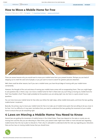 How to Move a Mobile Home for Free _ Earth Relocation
