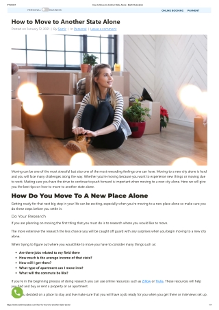How to Move to Another State Alone _ Earth Relocation