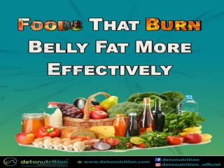 Foods that burn belly fat more effectively - Detonutrition