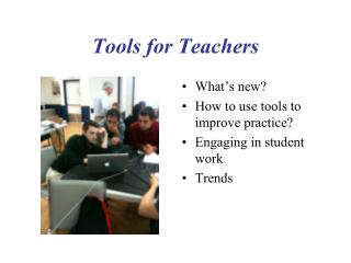 Tools for Teachers