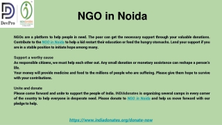 NGO in Noida