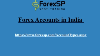 How Forex Account in India works?