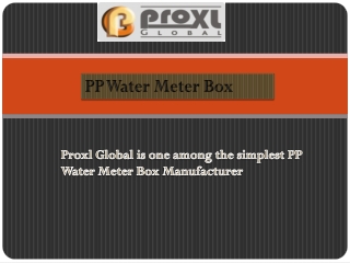 A PP Water Meter Box