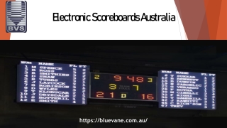 Electronic Scoreboards Australia | Bluevane.com.au