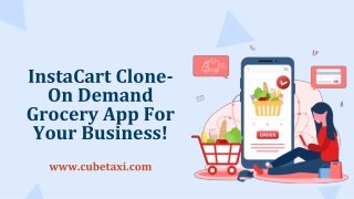 Instacart Clone- On Demand Grocery App For Your Business!