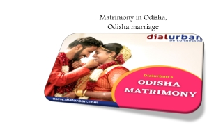 Matrimony in Odisha, Odisha marriage