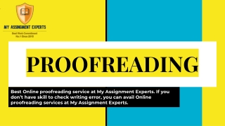 PROOFREADING SERVICE
