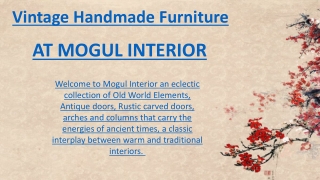 Vintage Handmade Furniture