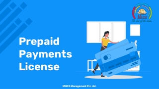 Prepaid Payments License - Muds Management
