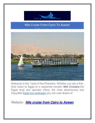 Nile Cruise From Cairo To Aswan |Nilecruisers.com