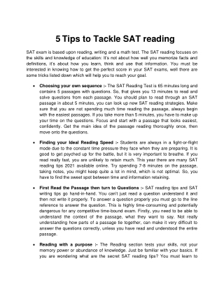 5 Tips to Tackle SAT reading-converted