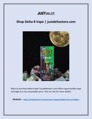 Shop Delta 8 Vape | justdeltastore.com