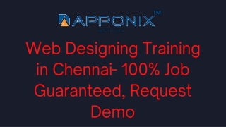 Web Designing Training in Chennai