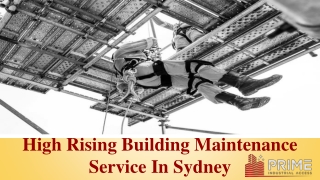 High Rising Building Maintenance Service In Sydney